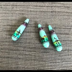 PERUVIAN HANDMADE & PAINTED CERAMIC TEARDROPS